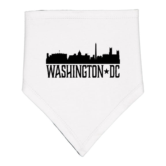 Inktastic Washington Dc City Skyline Baby Bandana Bib