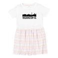 thumbnail image 1 of Inktastic Washington Dc City Skyline Girls Toddler Dress, 1 of 5