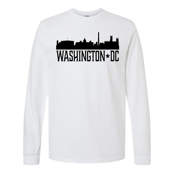Inktastic Washington Dc City Skyline Long Sleeve T-Shirt