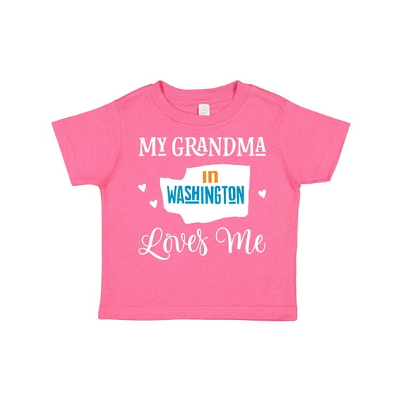 Inktastic Washington Grandma Loves Me Boys or Girls Toddler T-Shirt