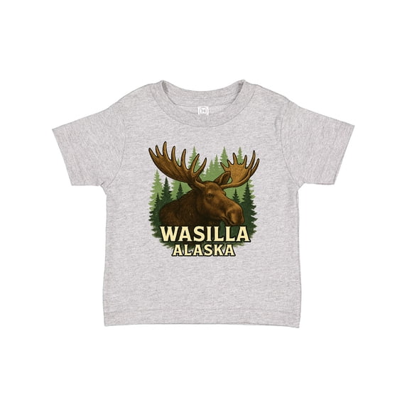 Inktastic Wasilla Alaska Moose Nature Scene Wilderness Boys or Girls Baby T-Shirt