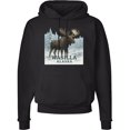 thumbnail image 1 of Inktastic Wasilla Alaska Moose Winter Scene Adult Hoodie Sweatshirt, 1 of 4