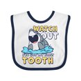thumbnail image 1 of Inktastic Watch out I've Got My First Tooth Boys or Girls Baby Bib, 1 of 4