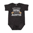 thumbnail image 1 of Inktastic Watching Football with My Auntie Boys or Girls Baby Bodysuit, 1 of 5