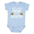 thumbnail image 1 of Inktastic Watching Football with My Auntie Boys or Girls Baby Bodysuit, 1 of 5