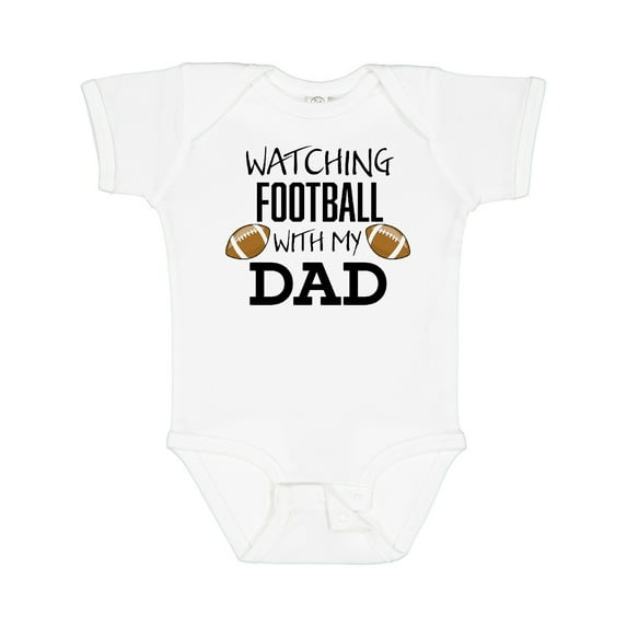 Inktastic Watching Football with My Dad Boys or Girls Baby Bodysuit
