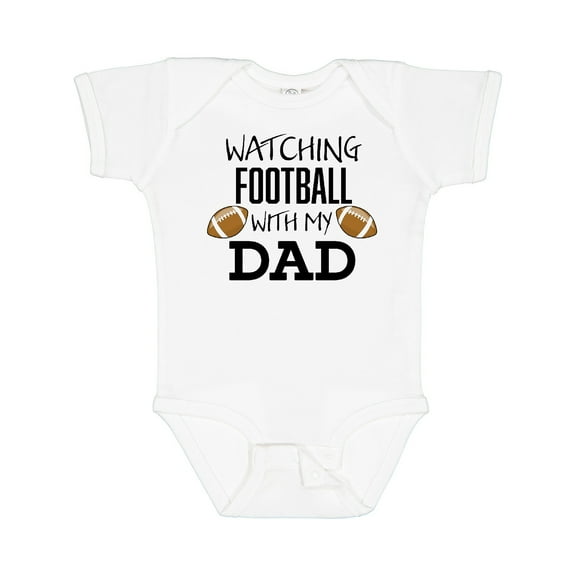 Inktastic Watching Football with My Dad Boys or Girls Baby Bodysuit