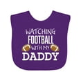 thumbnail image 1 of Inktastic Watching Football with My Daddy Boys or Girls Baby Bib, 1 of 4