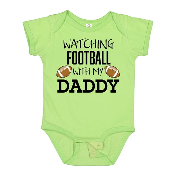 Inktastic Watching Football with My Daddy Boys or Girls Baby Bodysuit