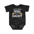 thumbnail image 1 of Inktastic Watching Football with My Daddy Boys or Girls Baby Bodysuit, 1 of 5