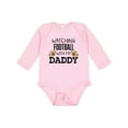 thumbnail image 1 of Inktastic Watching Football with My Daddy Boys or Girls Long Sleeve Baby Bodysuit, 1 of 5