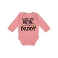 thumbnail image 1 of Inktastic Watching Football with My Daddy Boys or Girls Long Sleeve Baby Bodysuit, 1 of 5