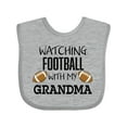 thumbnail image 1 of Inktastic Watching Football with My Grandma Boys or Girls Baby Bib, 1 of 4