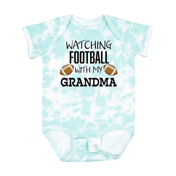 Inktastic Watching Football with My Grandma Boys or Girls Baby Bodysuit