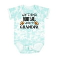thumbnail image 1 of Inktastic Watching Football with My Grandpa Boys or Girls Baby Bodysuit, 1 of 5