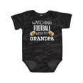 thumbnail image 1 of Inktastic Watching Football with My Grandpa Boys or Girls Baby Bodysuit, 1 of 5