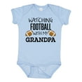 thumbnail image 1 of Inktastic Watching Football with My Grandpa Boys or Girls Baby Bodysuit, 1 of 5