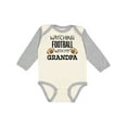 thumbnail image 1 of Inktastic Watching Football with My Grandpa Boys or Girls Long Sleeve Baby Bodysuit, 1 of 5
