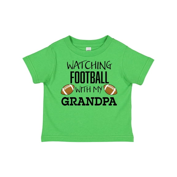 Inktastic Watching Football with My Grandpa Boys or Girls Toddler T-Shirt