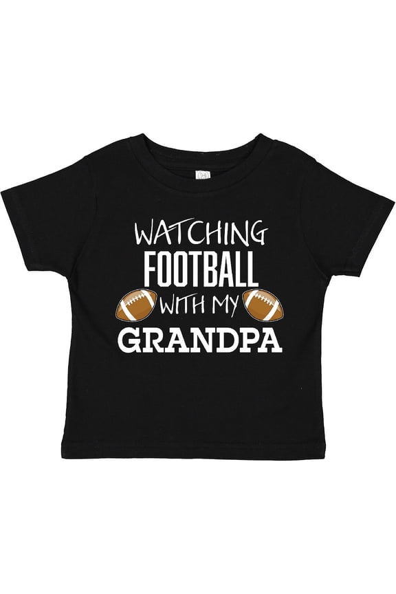 Watching Football with My Grandpa Boys or Girls Toddler T-Shirt