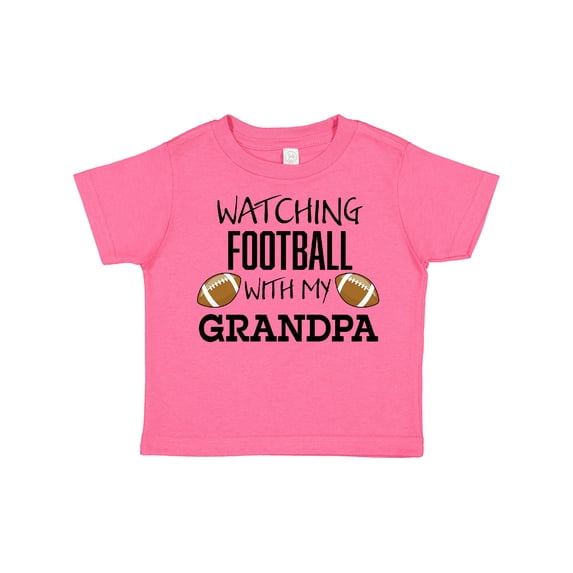 Inktastic Watching Football with My Grandpa Boys or Girls Toddler T-Shirt