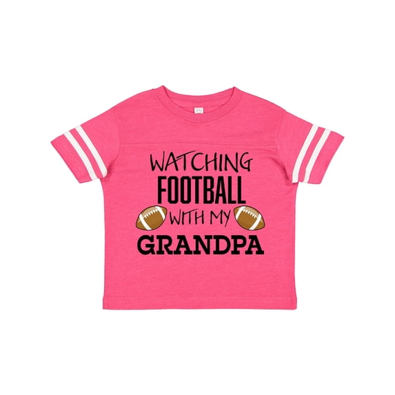 Inktastic Watching Football with My Grandpa Boys or Girls Toddler T-Shirt