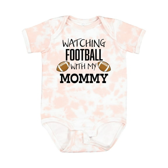 Inktastic Watching Football with My Mommy Boys or Girls Baby Bodysuit