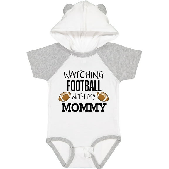 Inktastic Watching Football with My Mommy Boys or Girls Baby Bodysuit
