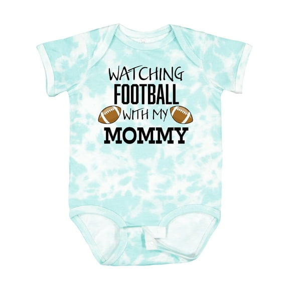 Inktastic Watching Football with My Mommy Boys or Girls Baby Bodysuit