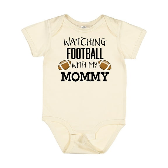 Inktastic Watching Football with My Mommy Boys or Girls Baby Bodysuit