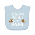 thumbnail image 1 of Inktastic Watching Football with My Papa Boys or Girls Baby Bib, 1 of 4