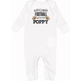 thumbnail image 1 of Inktastic Watching Football with My Poppy Baby Romper Coveralls, 1 of 4