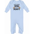 thumbnail image 1 of Inktastic Watching Football with My Poppy Baby Romper Coveralls, 1 of 4