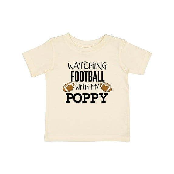 Inktastic Watching Football with My Poppy Boys or Girls Baby T-Shirt