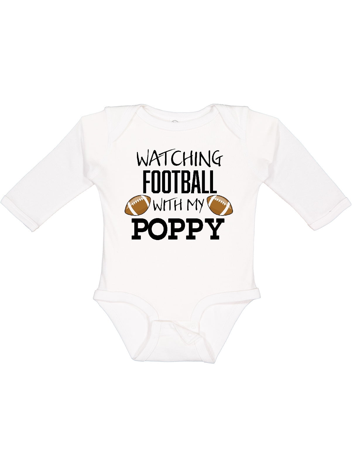 Inktastic Watching Football with My Poppy Boys or Girls Long Sleeve