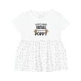 thumbnail image 1 of Inktastic Watching Football with My Poppy Girls Baby Dress, 1 of 5