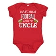 thumbnail image 1 of Inktastic Watching Football with My Uncle Boys or Girls Baby Bodysuit, 1 of 5