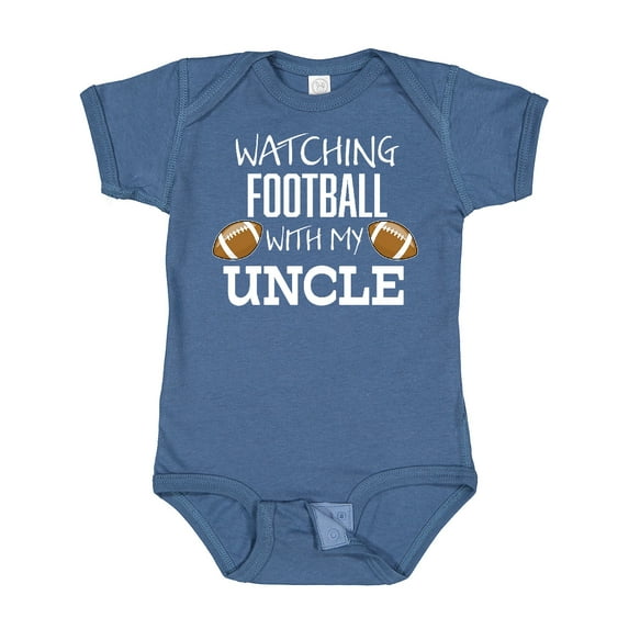 Inktastic Watching Football with My Uncle Boys or Girls Baby Bodysuit
