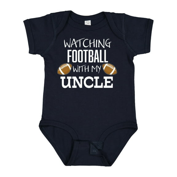 Inktastic Watching Football with My Uncle Boys or Girls Baby Bodysuit