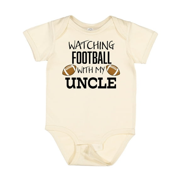 Inktastic Watching Football with My Uncle Boys or Girls Baby Bodysuit