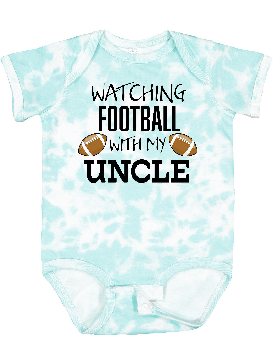 Inktastic Watching Football With My Uncle Boys Or Girls Baby Bodysuit 