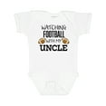thumbnail image 1 of Inktastic Watching Football with My Uncle Boys or Girls Baby Bodysuit, 1 of 5