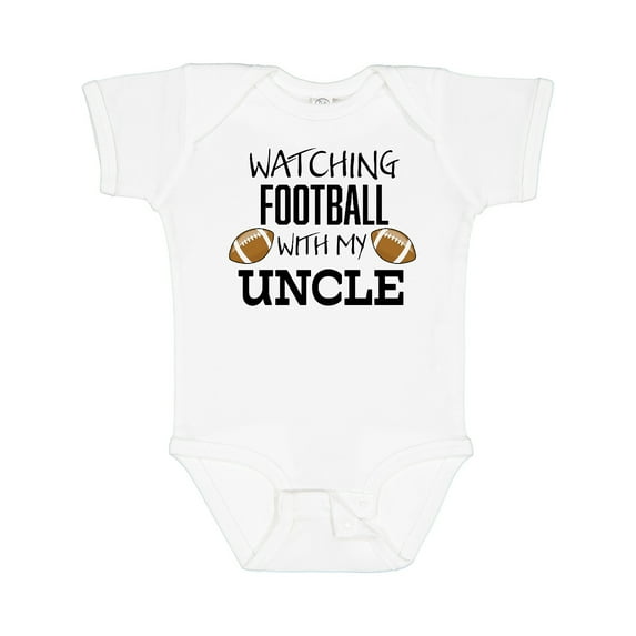 Inktastic Watching Football with My Uncle Boys or Girls Baby Bodysuit