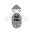 thumbnail image 1 of Inktastic Watching Football with My Uncle Boys or Girls Long Sleeve Baby Bodysuit, 1 of 5