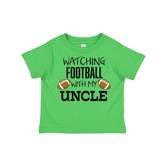 Inktastic Watching Football with My Uncle Boys or Girls Toddler T-Shirt