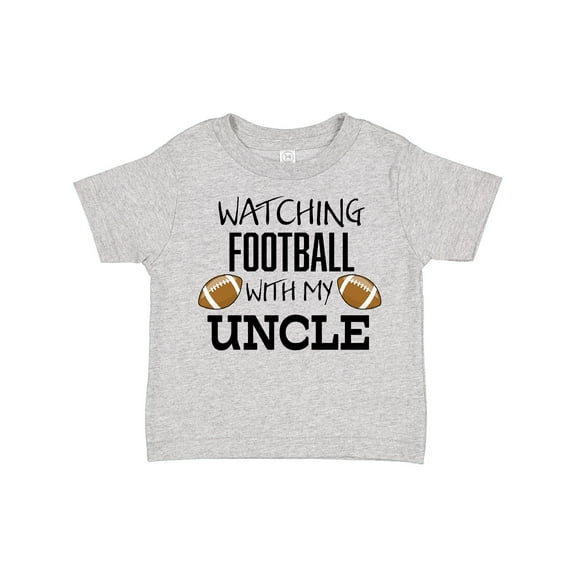 Inktastic Watching Football with My Uncle Boys or Girls Toddler T-Shirt