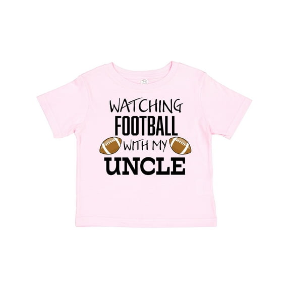 Inktastic Watching Football with My Uncle Boys or Girls Toddler T-Shirt