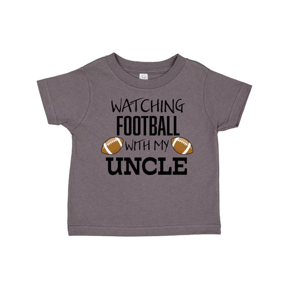 Inktastic Watching Football with My Uncle Boys or Girls Toddler T-Shirt