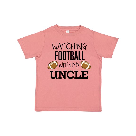 Inktastic Watching Football with My Uncle Boys or Girls Toddler T-Shirt
