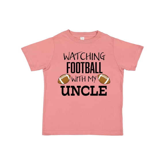 Inktastic Watching Football with My Uncle Boys or Girls Toddler T-Shirt